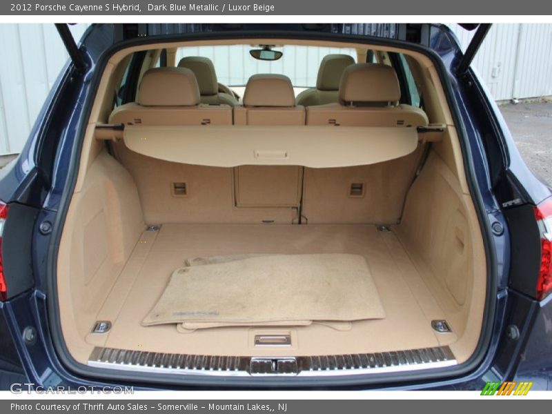 Dark Blue Metallic / Luxor Beige 2012 Porsche Cayenne S Hybrid