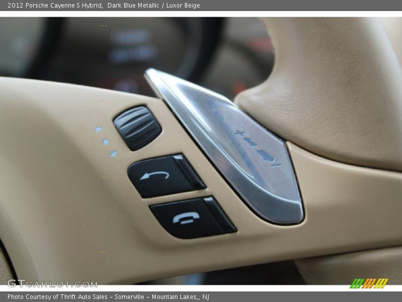 Dark Blue Metallic / Luxor Beige 2012 Porsche Cayenne S Hybrid