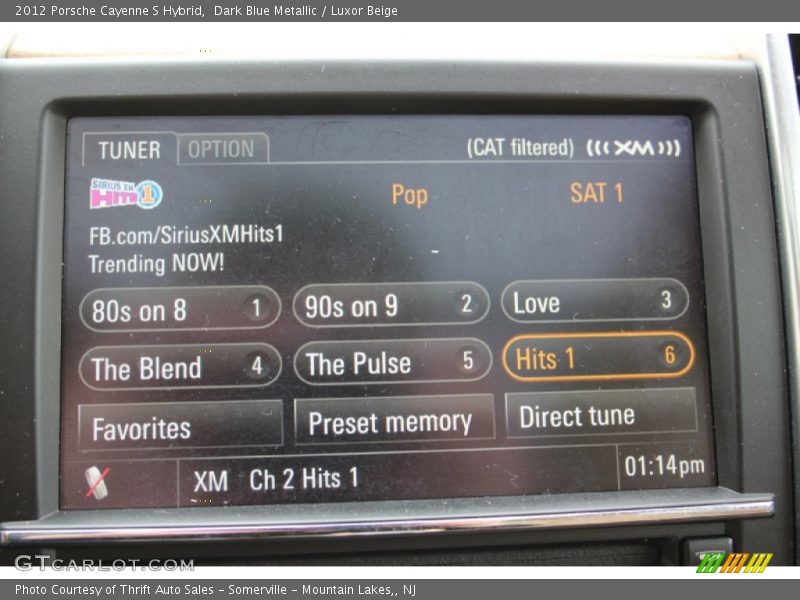 Dark Blue Metallic / Luxor Beige 2012 Porsche Cayenne S Hybrid