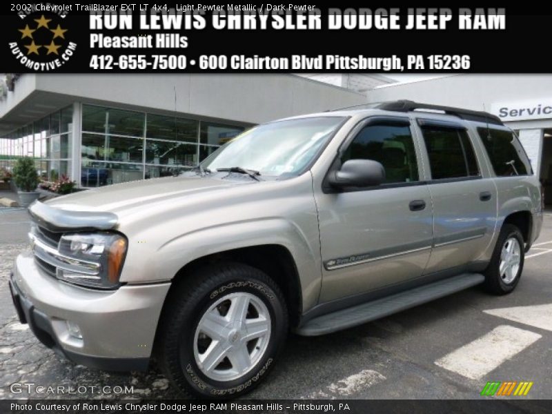 Light Pewter Metallic / Dark Pewter 2002 Chevrolet TrailBlazer EXT LT 4x4