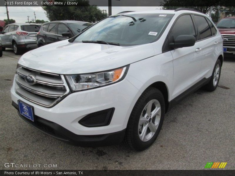 Oxford White / Ebony 2015 Ford Edge SE