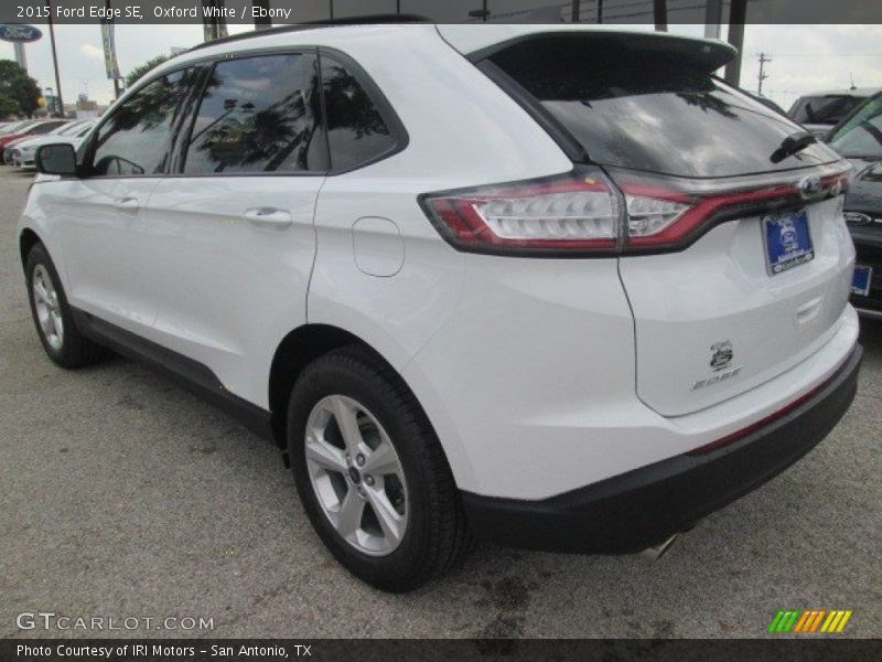 Oxford White / Ebony 2015 Ford Edge SE
