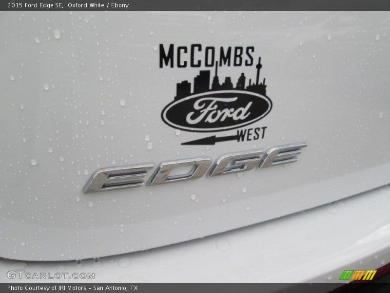 Oxford White / Ebony 2015 Ford Edge SE