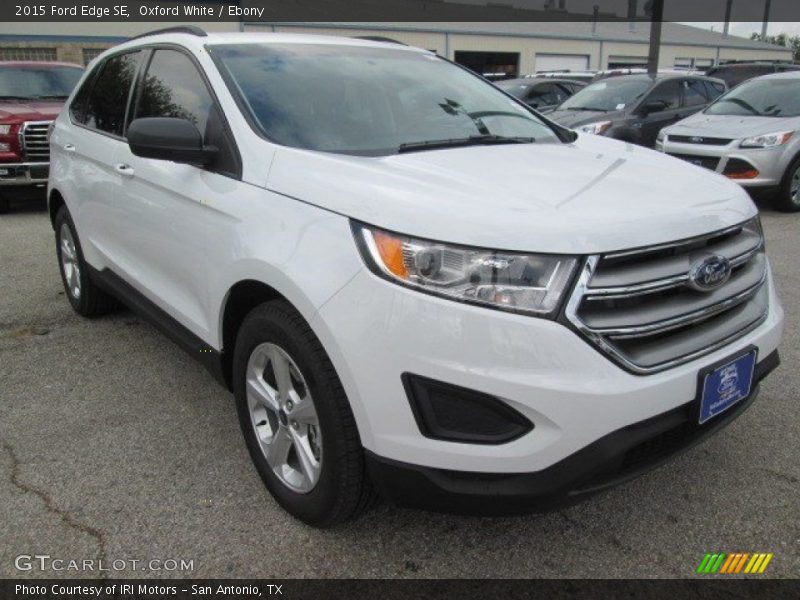 Oxford White / Ebony 2015 Ford Edge SE