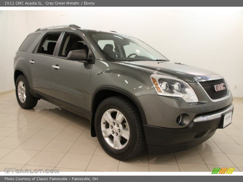 Gray Green Metallic / Ebony 2011 GMC Acadia SL
