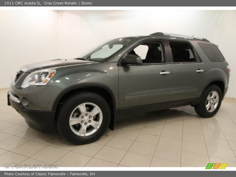 Gray Green Metallic / Ebony 2011 GMC Acadia SL