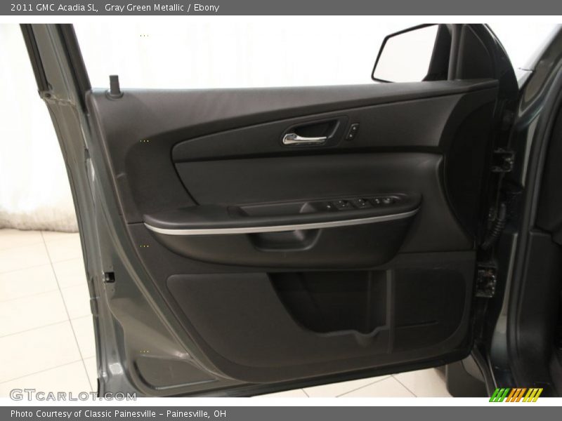 Gray Green Metallic / Ebony 2011 GMC Acadia SL