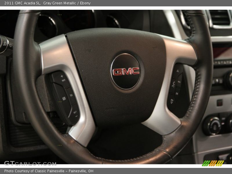 Gray Green Metallic / Ebony 2011 GMC Acadia SL