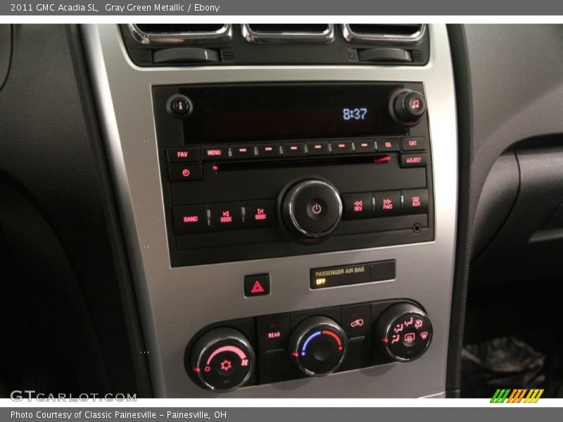 Gray Green Metallic / Ebony 2011 GMC Acadia SL