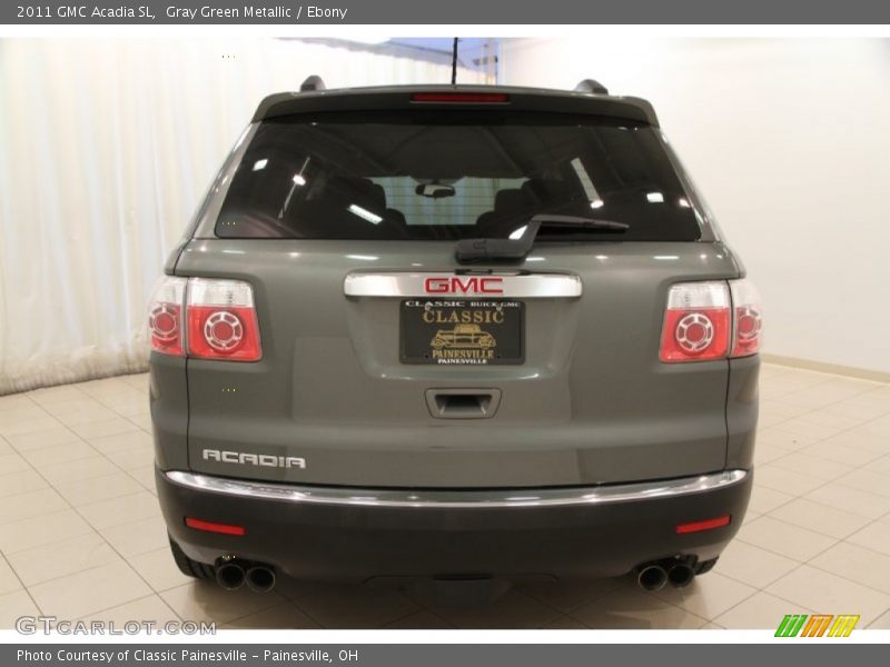 Gray Green Metallic / Ebony 2011 GMC Acadia SL