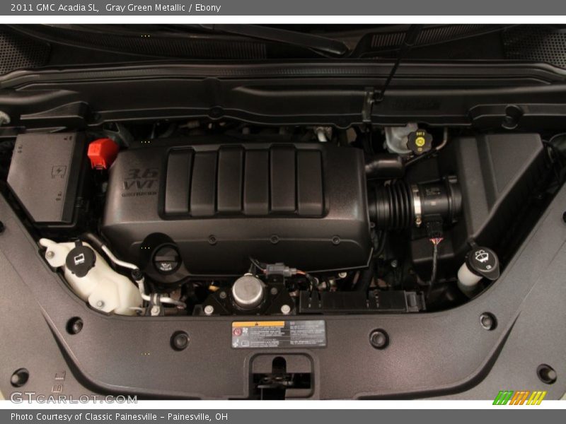 Gray Green Metallic / Ebony 2011 GMC Acadia SL