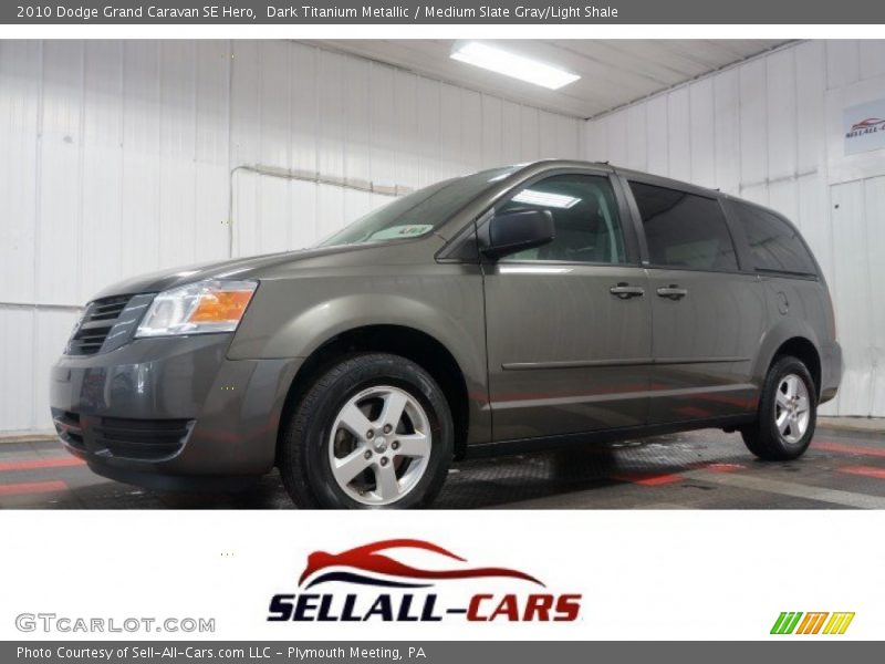 Dark Titanium Metallic / Medium Slate Gray/Light Shale 2010 Dodge Grand Caravan SE Hero