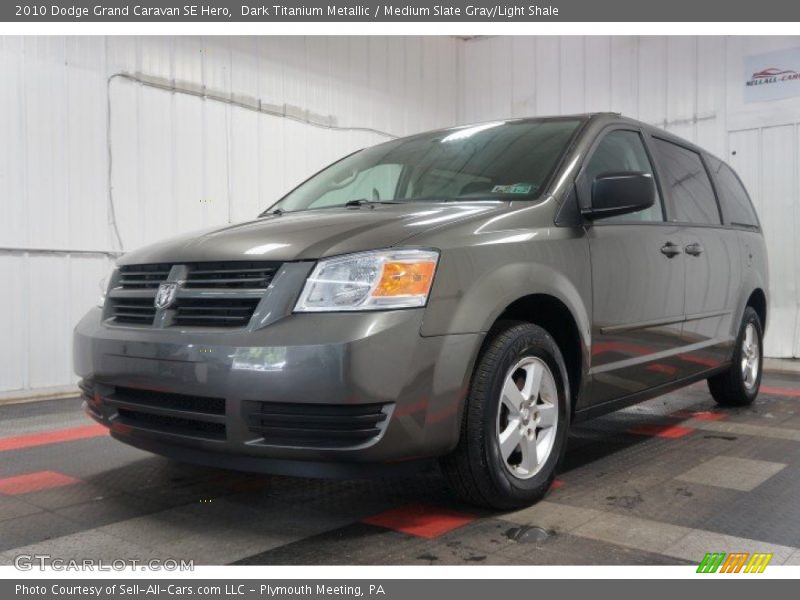 Dark Titanium Metallic / Medium Slate Gray/Light Shale 2010 Dodge Grand Caravan SE Hero
