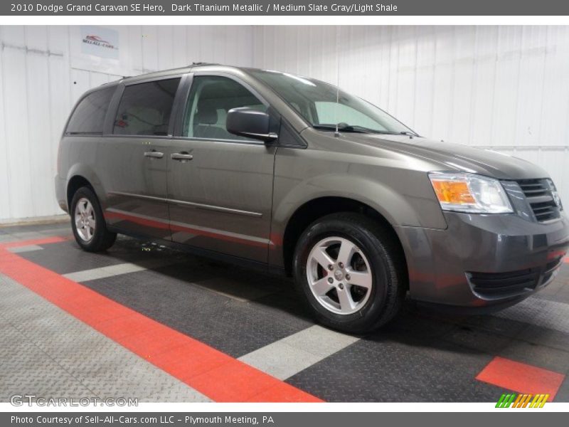 Dark Titanium Metallic / Medium Slate Gray/Light Shale 2010 Dodge Grand Caravan SE Hero