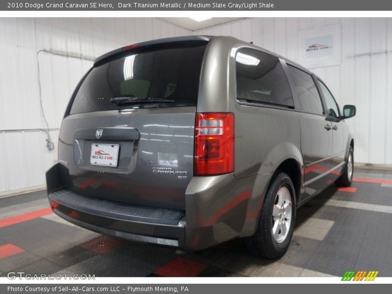 Dark Titanium Metallic / Medium Slate Gray/Light Shale 2010 Dodge Grand Caravan SE Hero