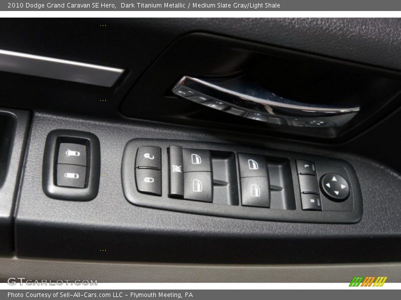 Dark Titanium Metallic / Medium Slate Gray/Light Shale 2010 Dodge Grand Caravan SE Hero