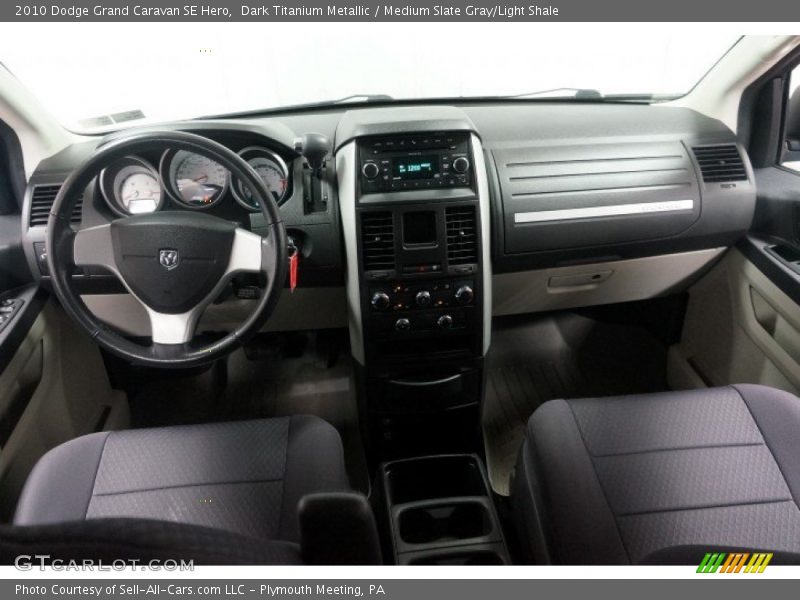 Dark Titanium Metallic / Medium Slate Gray/Light Shale 2010 Dodge Grand Caravan SE Hero