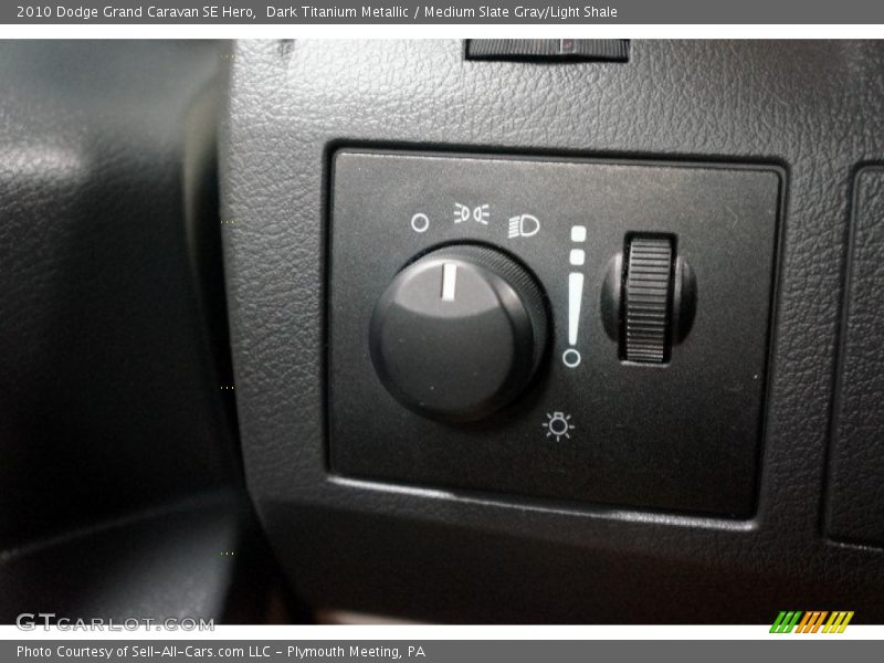 Dark Titanium Metallic / Medium Slate Gray/Light Shale 2010 Dodge Grand Caravan SE Hero