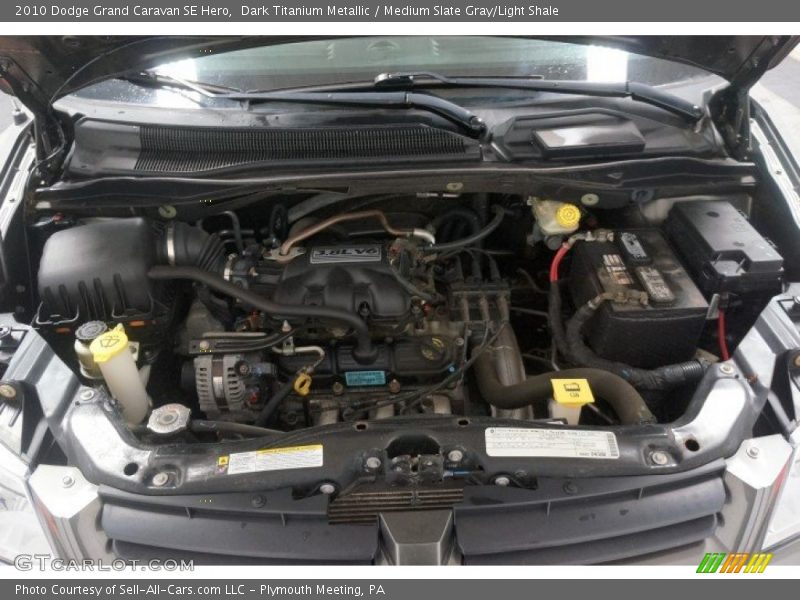 Dark Titanium Metallic / Medium Slate Gray/Light Shale 2010 Dodge Grand Caravan SE Hero
