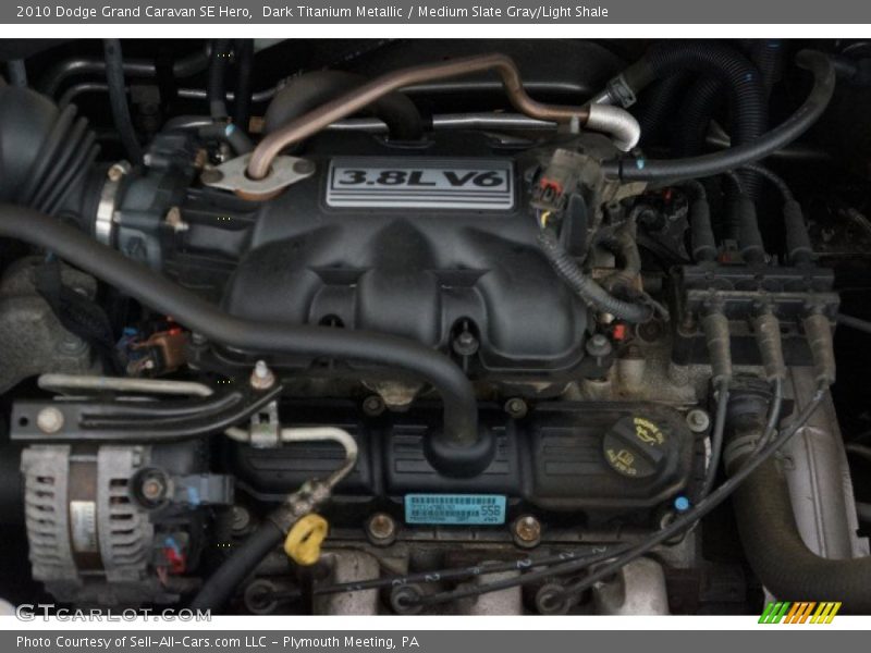 Dark Titanium Metallic / Medium Slate Gray/Light Shale 2010 Dodge Grand Caravan SE Hero