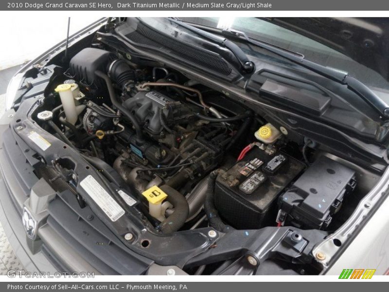 Dark Titanium Metallic / Medium Slate Gray/Light Shale 2010 Dodge Grand Caravan SE Hero