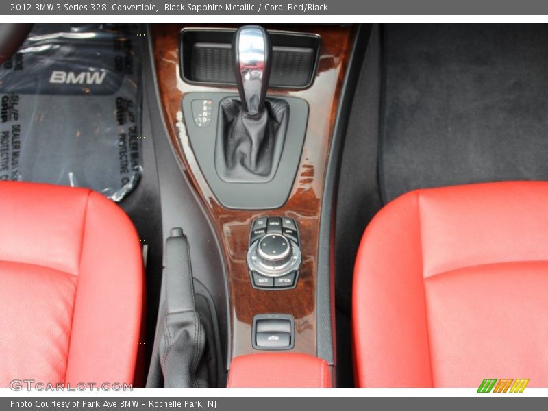 Black Sapphire Metallic / Coral Red/Black 2012 BMW 3 Series 328i Convertible