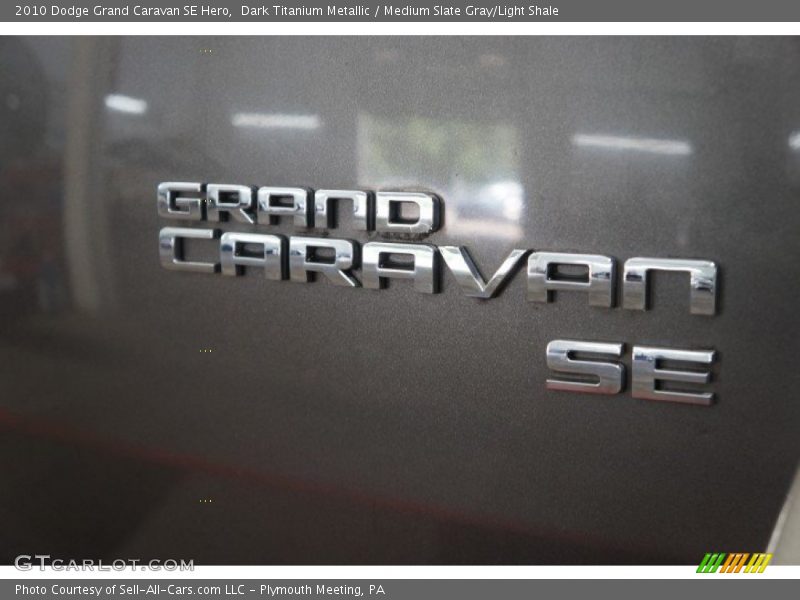Dark Titanium Metallic / Medium Slate Gray/Light Shale 2010 Dodge Grand Caravan SE Hero