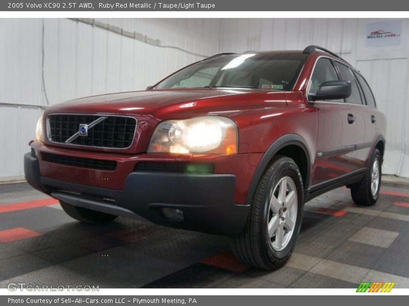 Ruby Red Metallic / Taupe/Light Taupe 2005 Volvo XC90 2.5T AWD