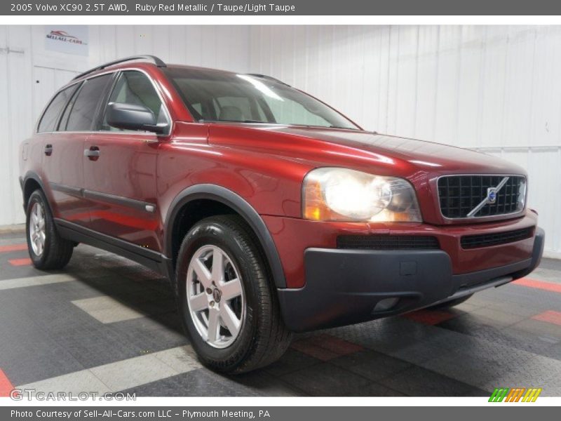 Ruby Red Metallic / Taupe/Light Taupe 2005 Volvo XC90 2.5T AWD
