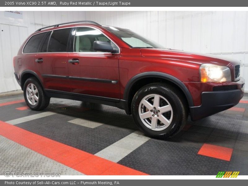 Ruby Red Metallic / Taupe/Light Taupe 2005 Volvo XC90 2.5T AWD