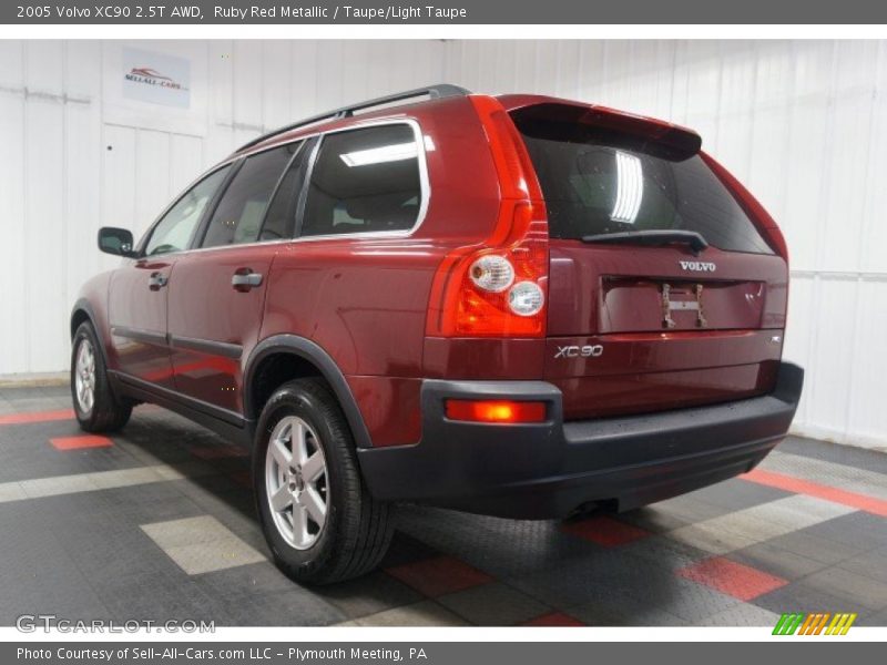 Ruby Red Metallic / Taupe/Light Taupe 2005 Volvo XC90 2.5T AWD