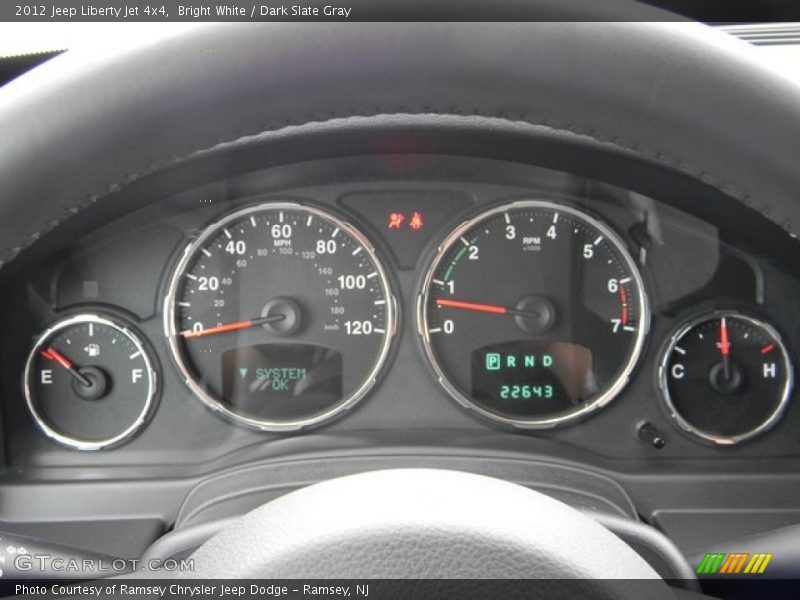 Bright White / Dark Slate Gray 2012 Jeep Liberty Jet 4x4