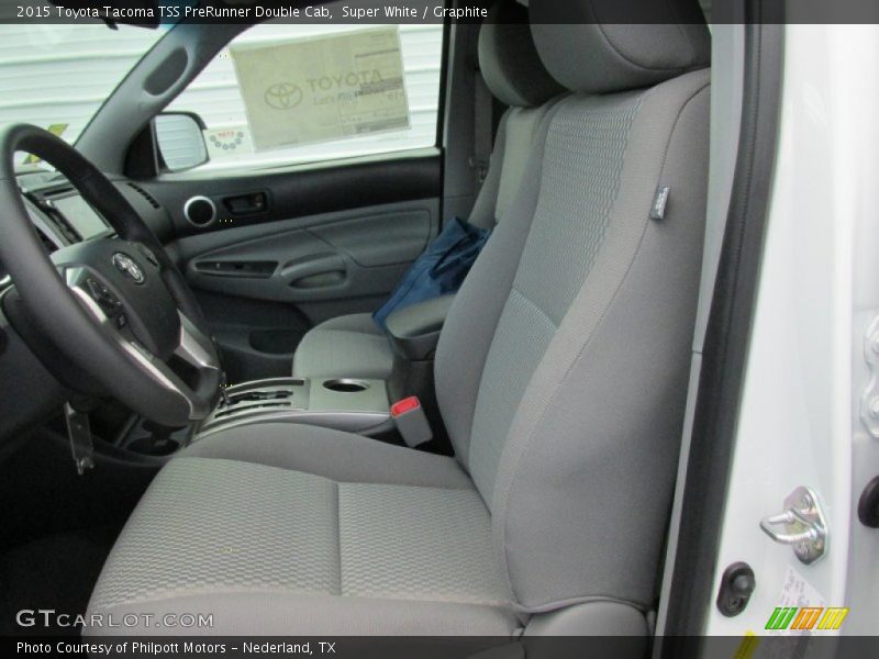 Super White / Graphite 2015 Toyota Tacoma TSS PreRunner Double Cab