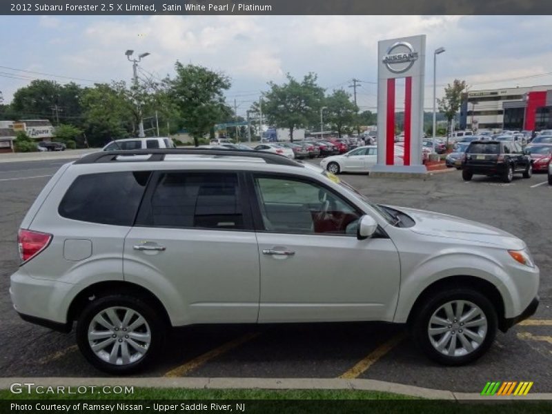 Satin White Pearl / Platinum 2012 Subaru Forester 2.5 X Limited