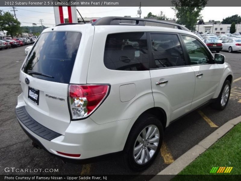 Satin White Pearl / Platinum 2012 Subaru Forester 2.5 X Limited