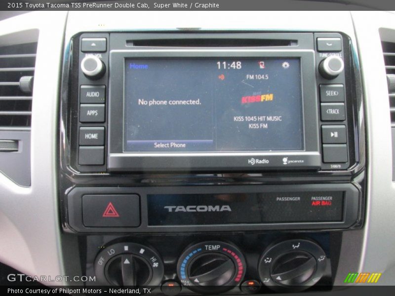 Super White / Graphite 2015 Toyota Tacoma TSS PreRunner Double Cab