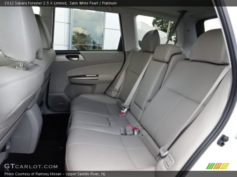 Satin White Pearl / Platinum 2012 Subaru Forester 2.5 X Limited