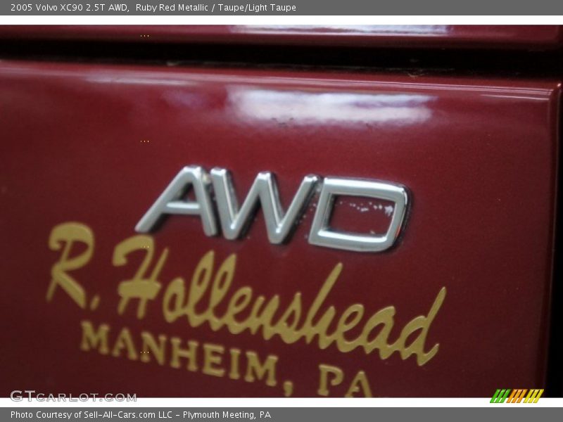 Ruby Red Metallic / Taupe/Light Taupe 2005 Volvo XC90 2.5T AWD