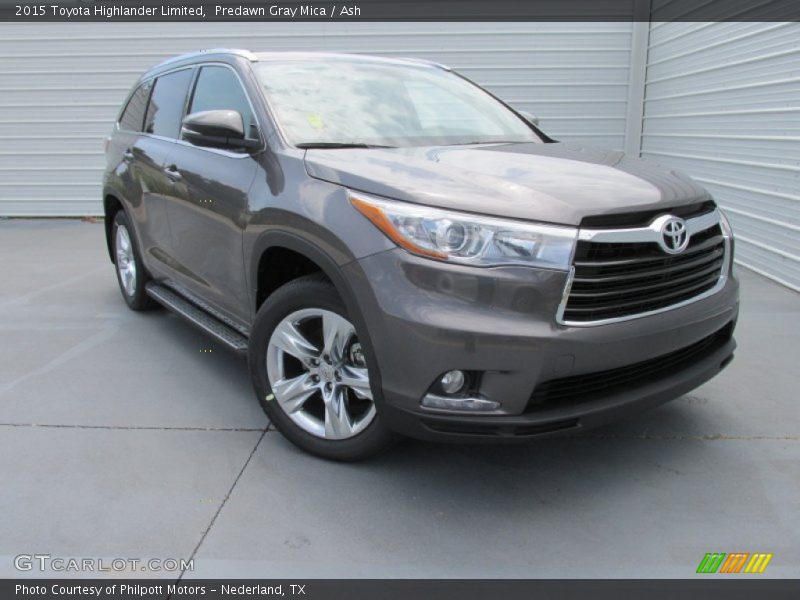 Predawn Gray Mica / Ash 2015 Toyota Highlander Limited