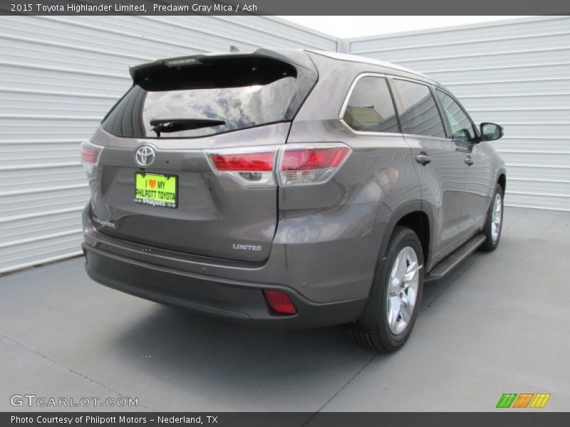 Predawn Gray Mica / Ash 2015 Toyota Highlander Limited