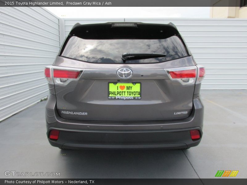 Predawn Gray Mica / Ash 2015 Toyota Highlander Limited