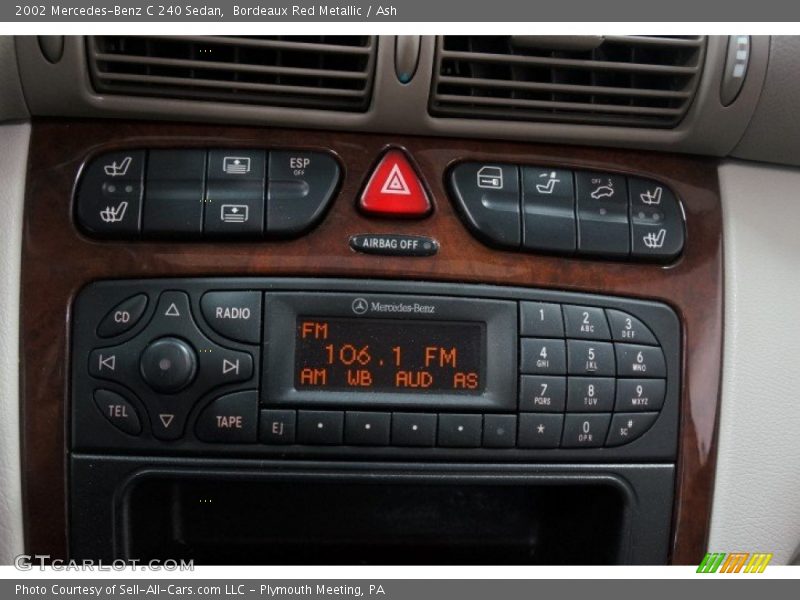 Bordeaux Red Metallic / Ash 2002 Mercedes-Benz C 240 Sedan