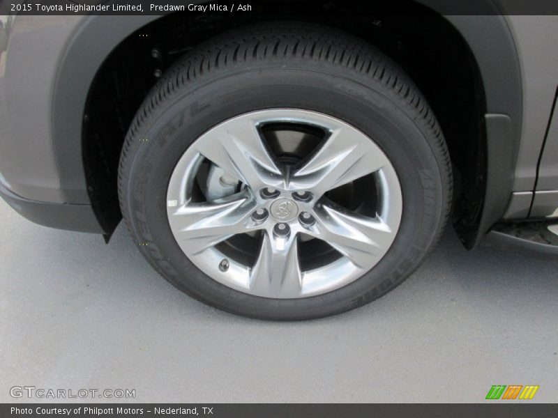 Predawn Gray Mica / Ash 2015 Toyota Highlander Limited