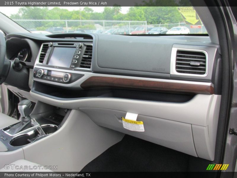 Predawn Gray Mica / Ash 2015 Toyota Highlander Limited