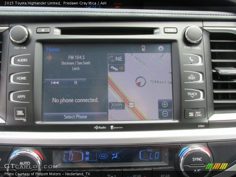 Predawn Gray Mica / Ash 2015 Toyota Highlander Limited