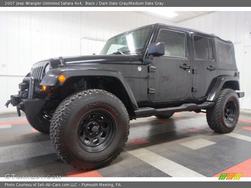 Black / Dark Slate Gray/Medium Slate Gray 2007 Jeep Wrangler Unlimited Sahara 4x4