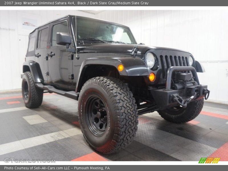 Black / Dark Slate Gray/Medium Slate Gray 2007 Jeep Wrangler Unlimited Sahara 4x4