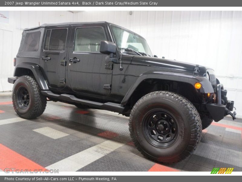 Black / Dark Slate Gray/Medium Slate Gray 2007 Jeep Wrangler Unlimited Sahara 4x4