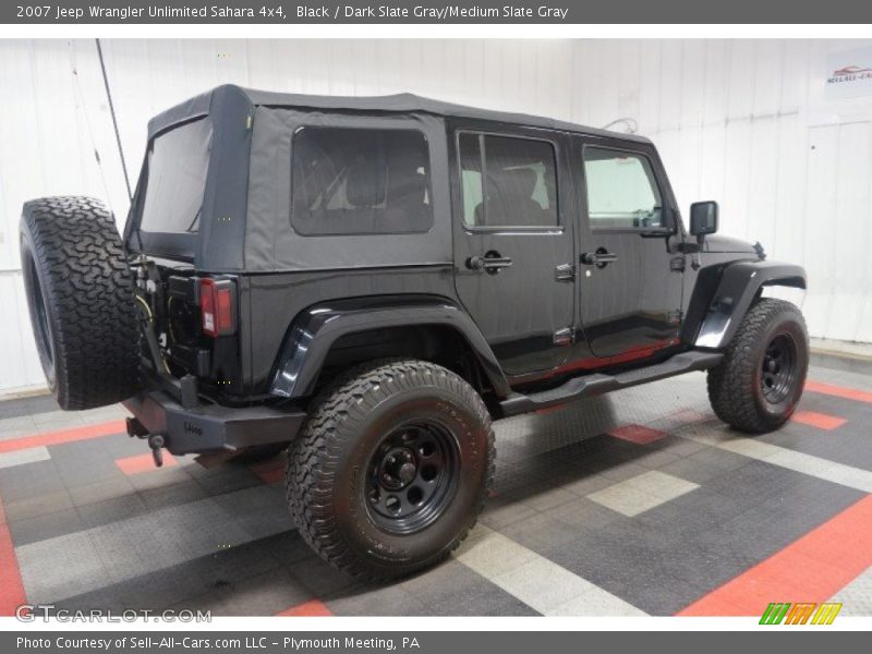 Black / Dark Slate Gray/Medium Slate Gray 2007 Jeep Wrangler Unlimited Sahara 4x4