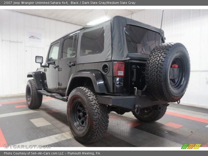 Black / Dark Slate Gray/Medium Slate Gray 2007 Jeep Wrangler Unlimited Sahara 4x4